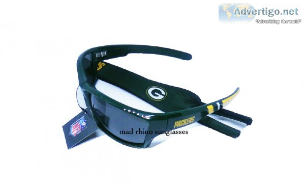 NFL Sunglasses Green Bay Packers with carry bag and neck strap