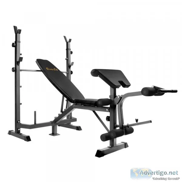EVERFIT 9-IN-1 WEIGHT BENCH MULTI-FUNCTION POWER STATION FITNESS