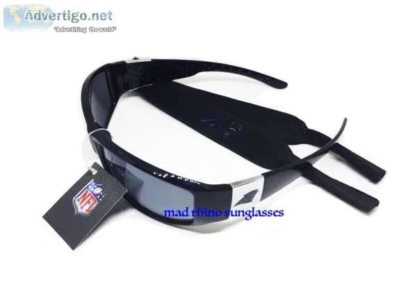 NFL Sunglasses Carolina Panthers with carry bag and neck strap