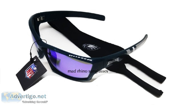 NFL Sunglasses Philadelphia Eagles with neck strap and carry bag