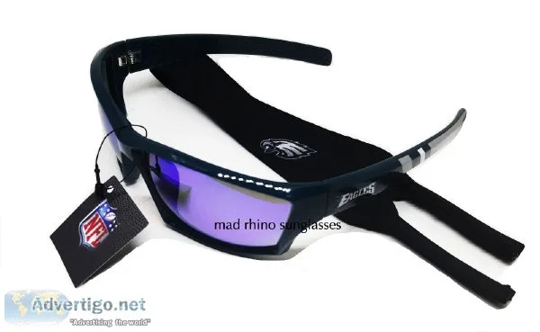 NFL Sunglasses Philadelphia Eagles with neck strap and carry bag