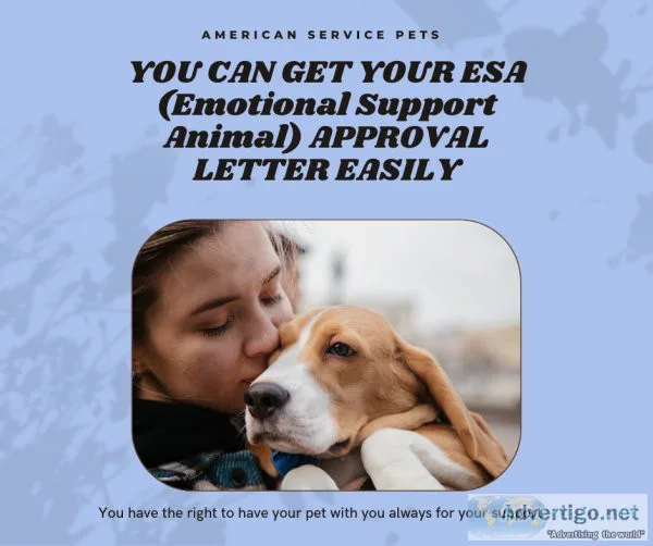 Get Your ESA Approval Letter For Your Pet Easily