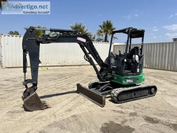 2016 JOHN DEERE 35G MINI HYDRAULIC EXCAVATOR