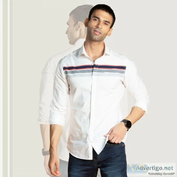 Shop premium quality mens line shirts online at beyoung
