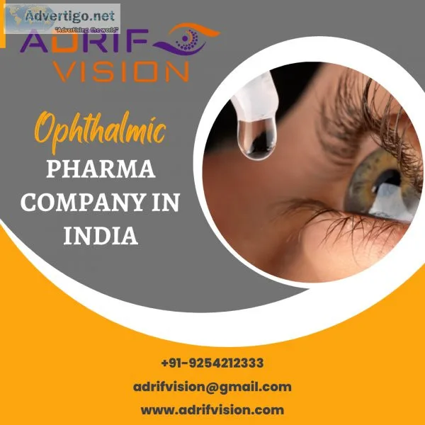 Top ophthalmic pharma company in india | adrifvision