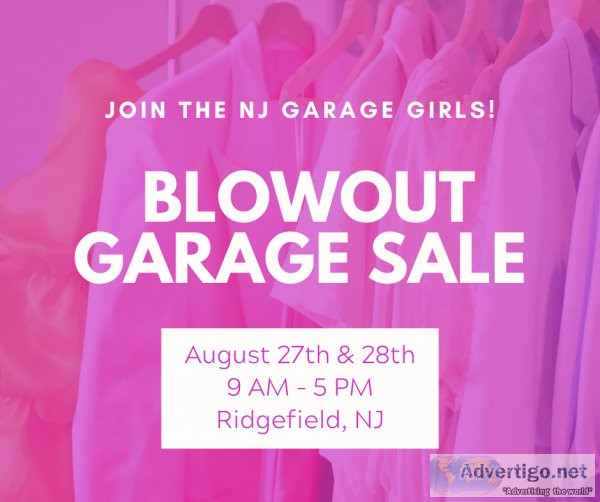 [THIS WEEKEND]  Aug 27 and 28 Annual NJ Garage Girls Garage Sale