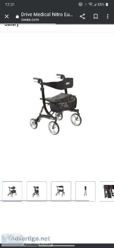 DRIVE  Rollator Rolling Walker Heavy Duty Black. BRAND NEWNEW