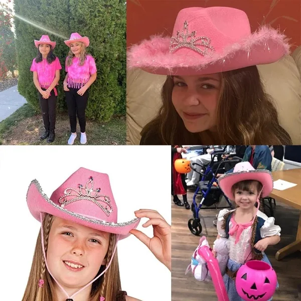 Pink cowgirl hats for sale