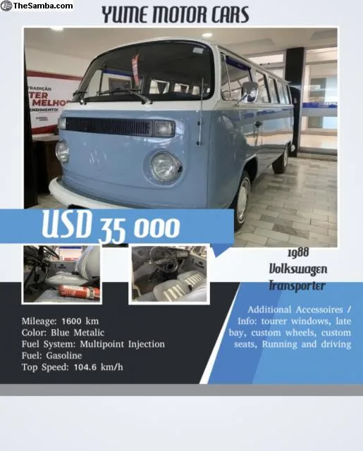 88 VW MINIBUS