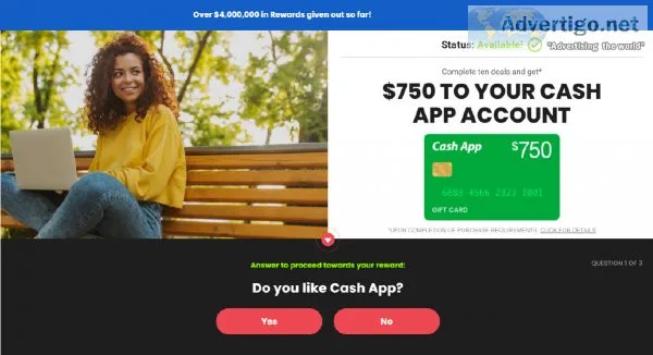 Free 1000 CASH APP
