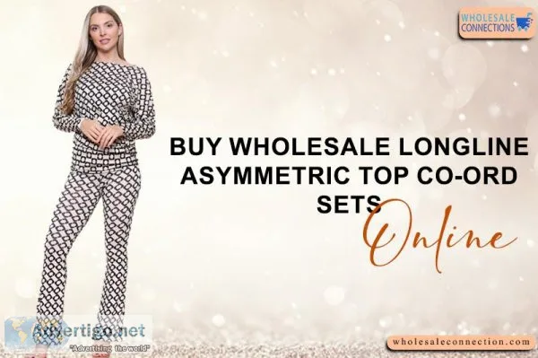 Buy Wholesale Longline Asymmetric Top Co-Ord Sets Online
