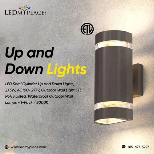 Get Bright Lighting with UP and Down Lights from LEDMyplace