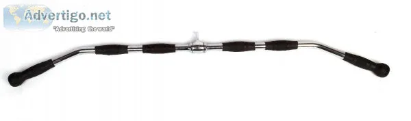 RANDY and TRAVIS RUBBER-COATED LAT PULL-DOWN BAR ATTACHMENT