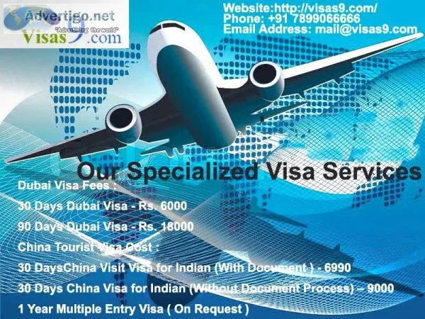 China visa for indians