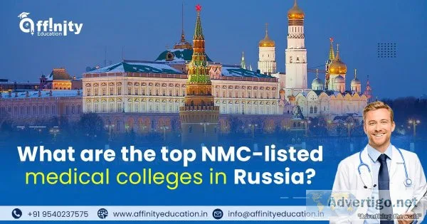 What are the top NMC-listed Medical Colleges in Russia