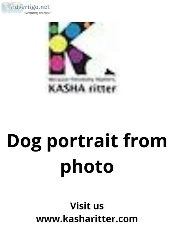 Dog portrait from photo