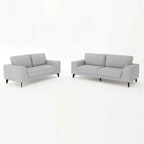 32 Seater Sofa Light Grey Fabric Lounge Set for Living Room Couc