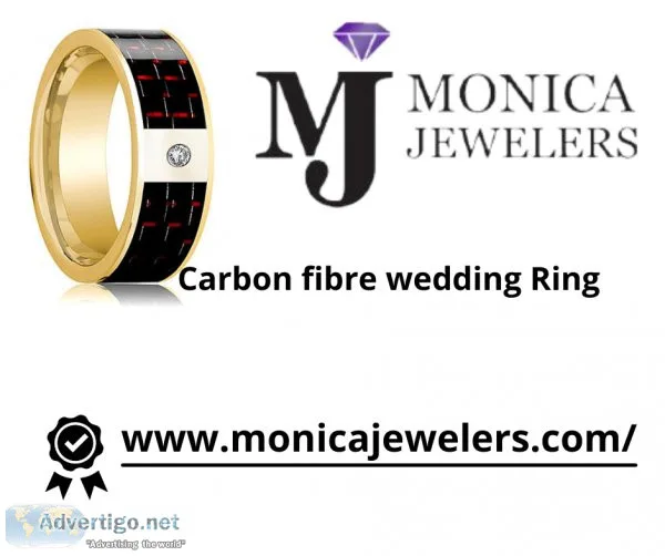 Carbon fibre wedding Ring