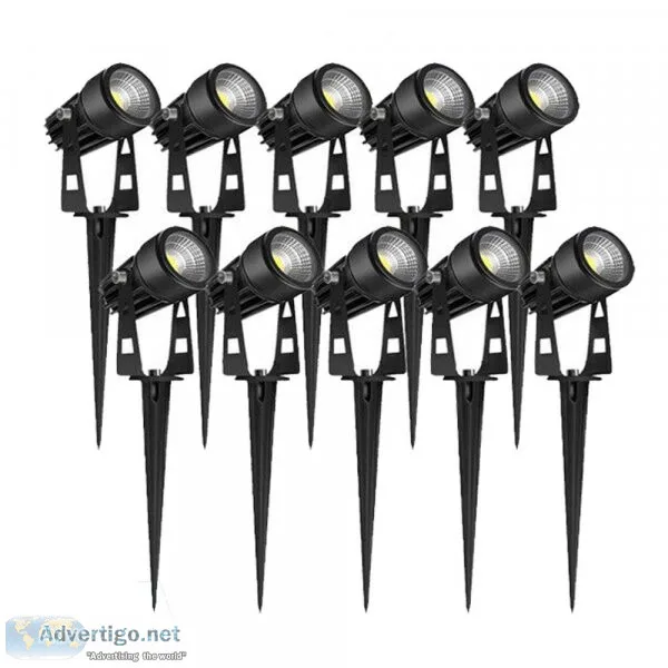 10PCS 12V LED Waterproof Outdoor Garden Spotlights Landscape Lig
