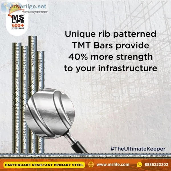 Steel tmt bars