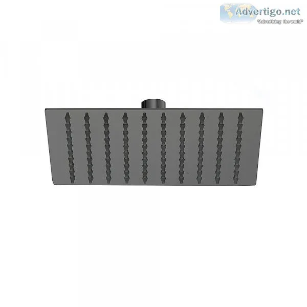 200mm Shower Head Square 304SS Electroplated Matte Black Finish