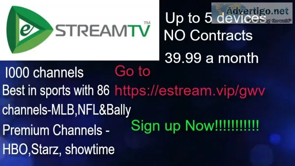 Never miss a College game across the country with e-stream tv ap
