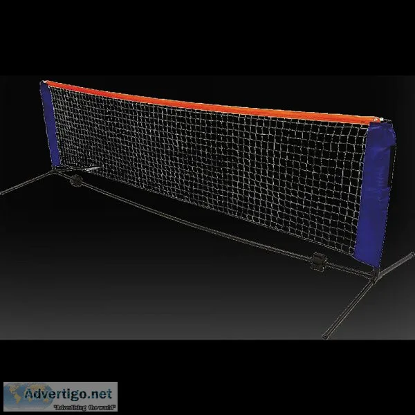 6 METERS PORTABLE FOLDABLE MINI TENNIS NET and POST SET