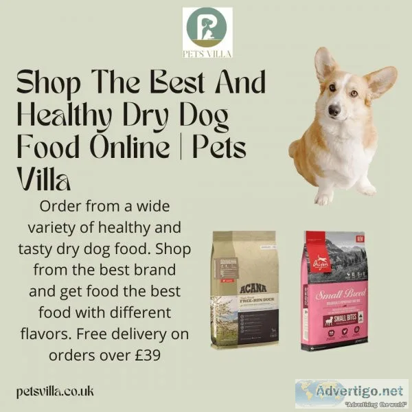 Shop The Best And Healthy Dry Dog Food Online  Pets Villa