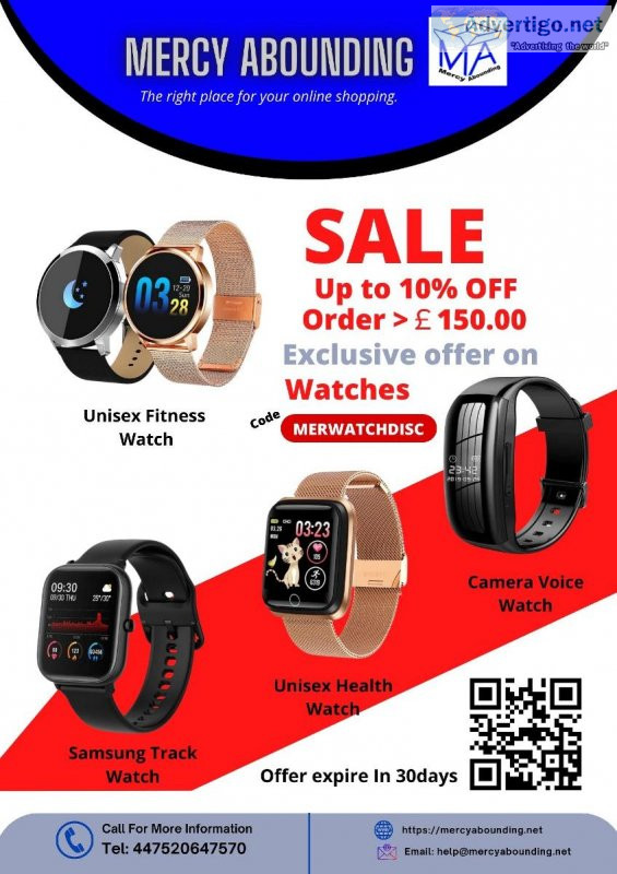 Free shipping for your smart wristwatches