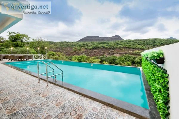 Luxury valley view villa with private pool in lonavala