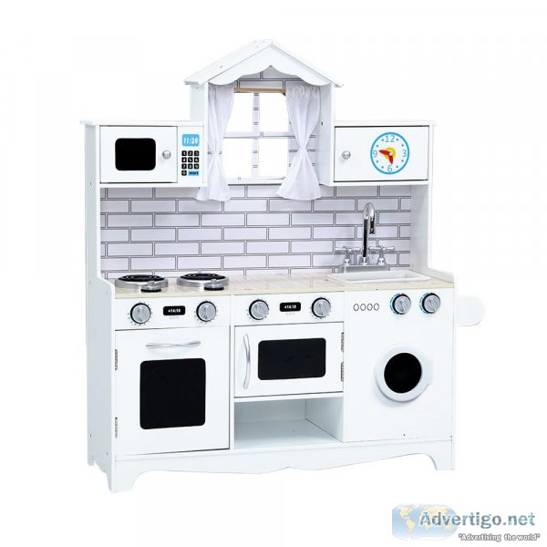Keezi Kids Kitchen Set Pretend Play Food Sets Childrens Utensils