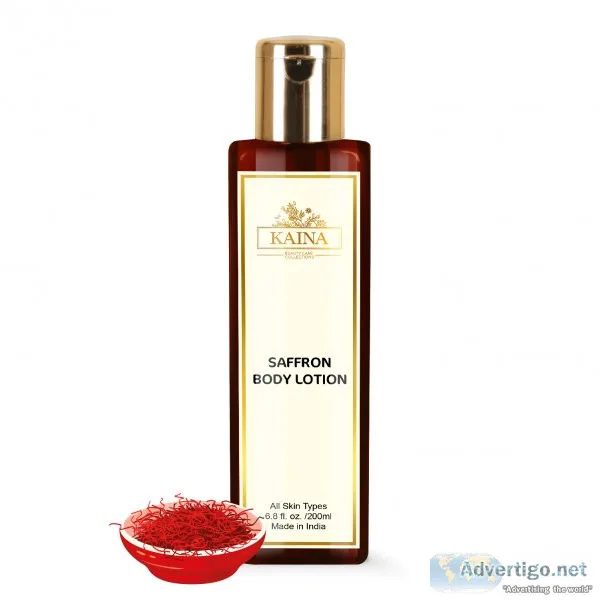 Saffron body lotion