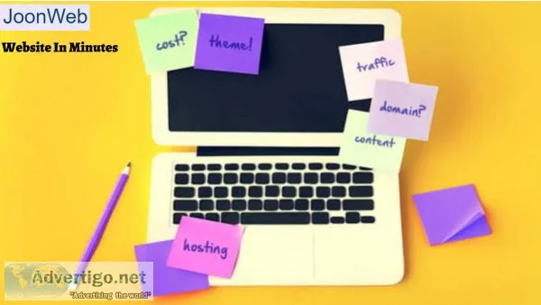 Create an ecommerce website in a minute with our professional we