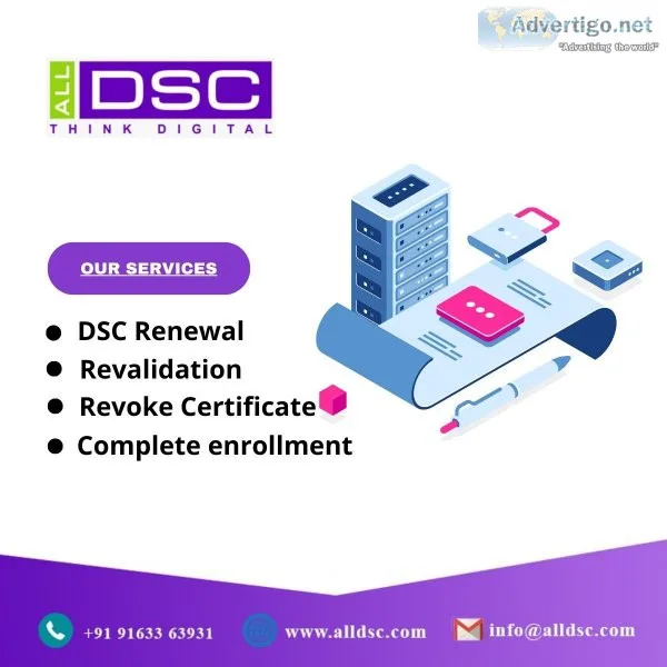Digital signature certificates service provider in kolkata - all
