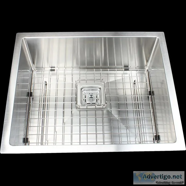 550x455mm Handmade 1.5mm Stainless Steel Undermount  Topmount Ki