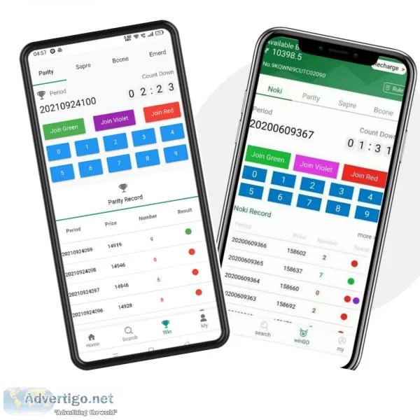 Color prediction game development