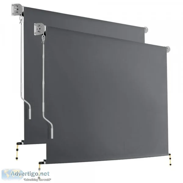 Set of 2 Instahut Outdoor Blinds Roll Down Awning Straight Drop 