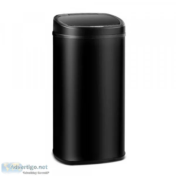 58L Motion Sensor Rubbish Bin - Black