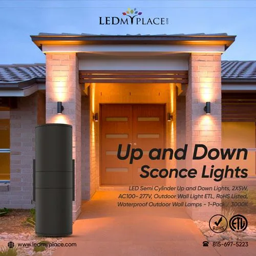 Purchase Up and Down Sconce Lights for Walkways and Patios