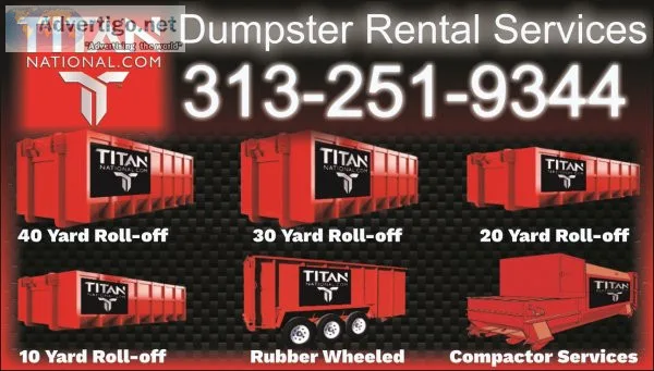 Dumpster rentals greater detroit area affordable & Quality