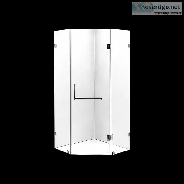 900 X 900mm Frameless 10mm Glass Shower Screen By Della Francesc
