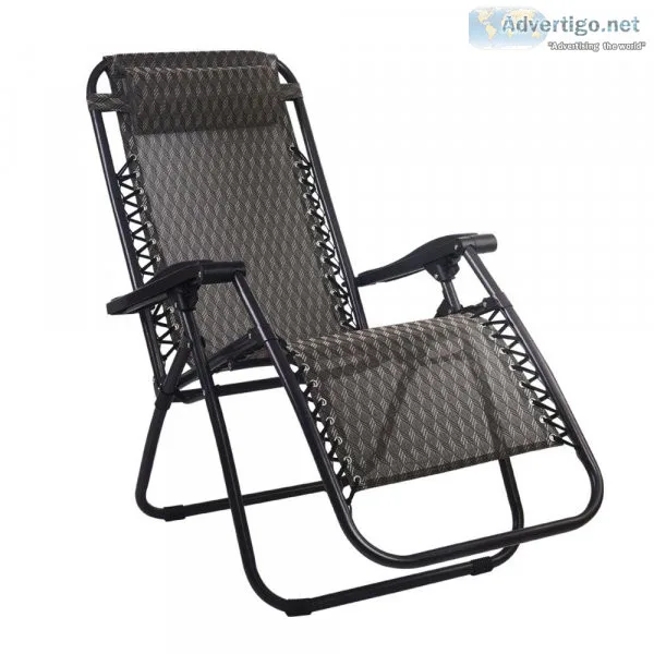 Gardeon Outdoor Portable Recliner &ndash Grey