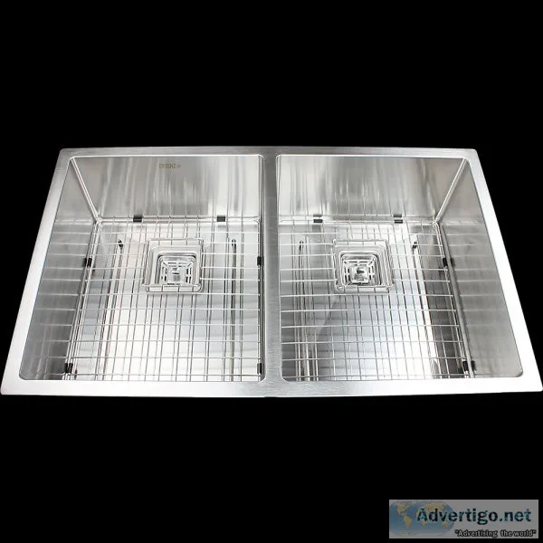 835x505mm Handmade 1.5mm Stainless Steel Undermount  Topmount Ki