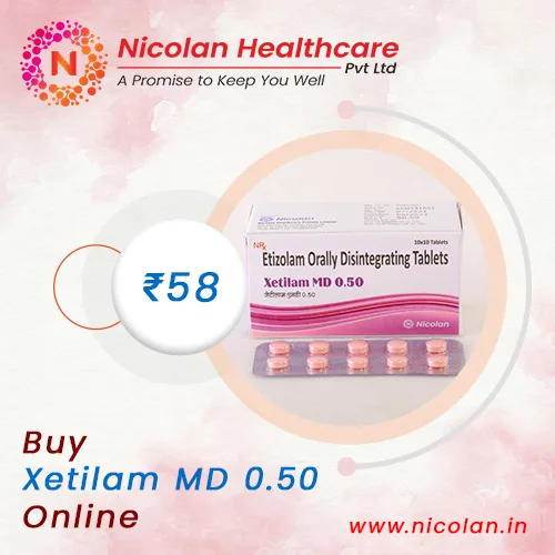 Order xetilam md (etizolam )050mg tablet online