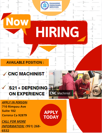 CNC JOB POSITION