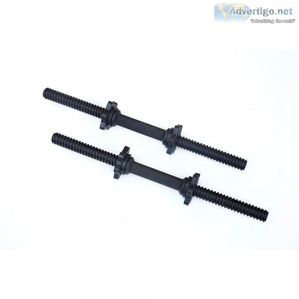 45CM &ndash 1 PAIR DUMBBELL BAR 25MM DIAMETER &ndash PVC COATED 