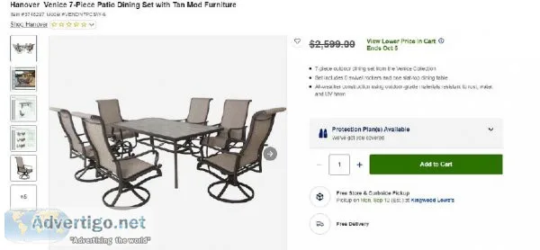 Dining Table and Chairs For Your Deck or Patio