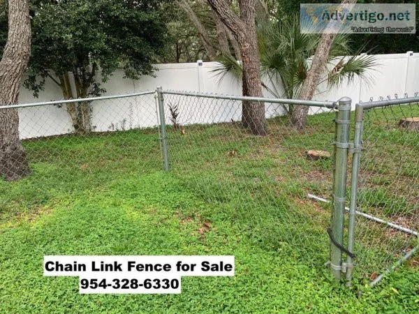 4 Foot Chain Link Fence For Sale Over 79 feet (Rolling Oaks)