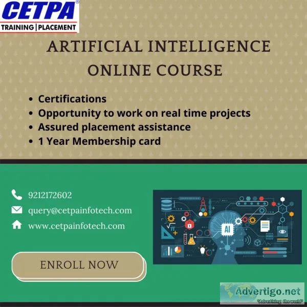 Join CETPA for the Artificial Intelligence Online Course