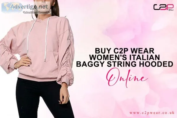 Buy C2P Wear Women s Italian Baggy String Hooded Online